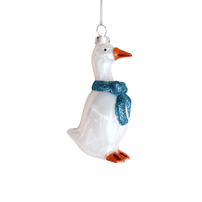 Country Goose Ornament