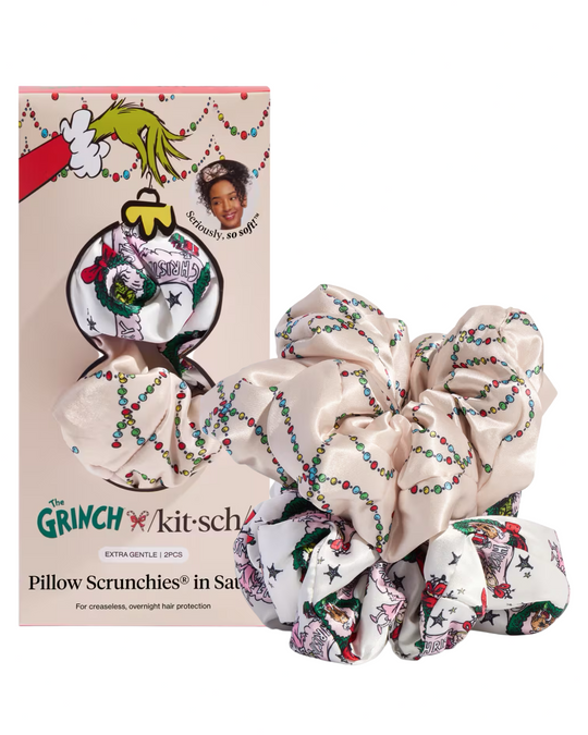 The Grinch Cindy Lou Who Satin Pillow Scrunchie Set