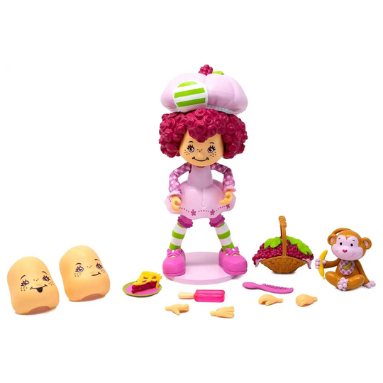 Raspberry Tart and Rhubarb Monkey Strawberry Shortcake Figure Set