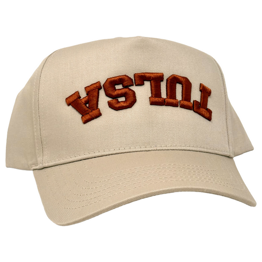 Upside Down Tulsa Hat - Khaki