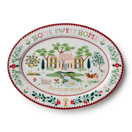 Home Sweet Home Porcelain Serving Platter