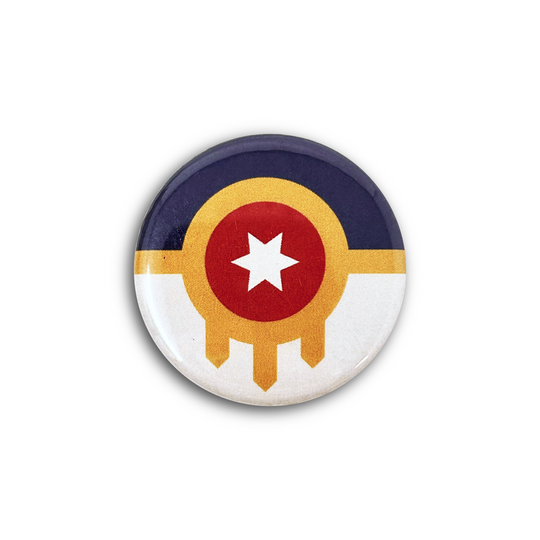 Tulsa Flag 1.25" Button