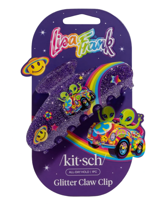 Lisa Frank Glitter Claw Clip Zoomer & Zorbit