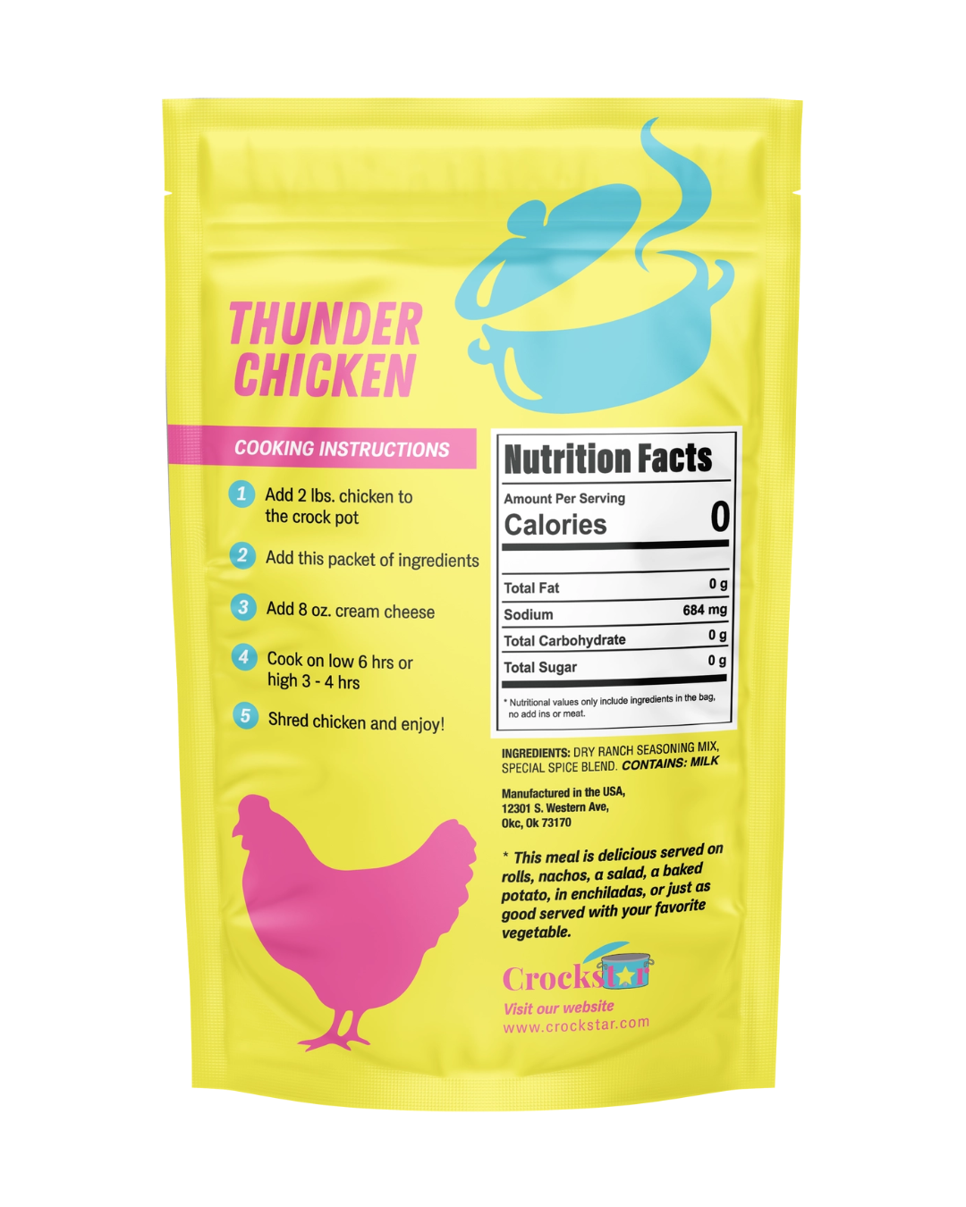 Thunder Chicken Crockpot Meal Mix