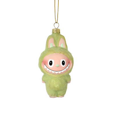 Green Fuzzy Monster Ornament