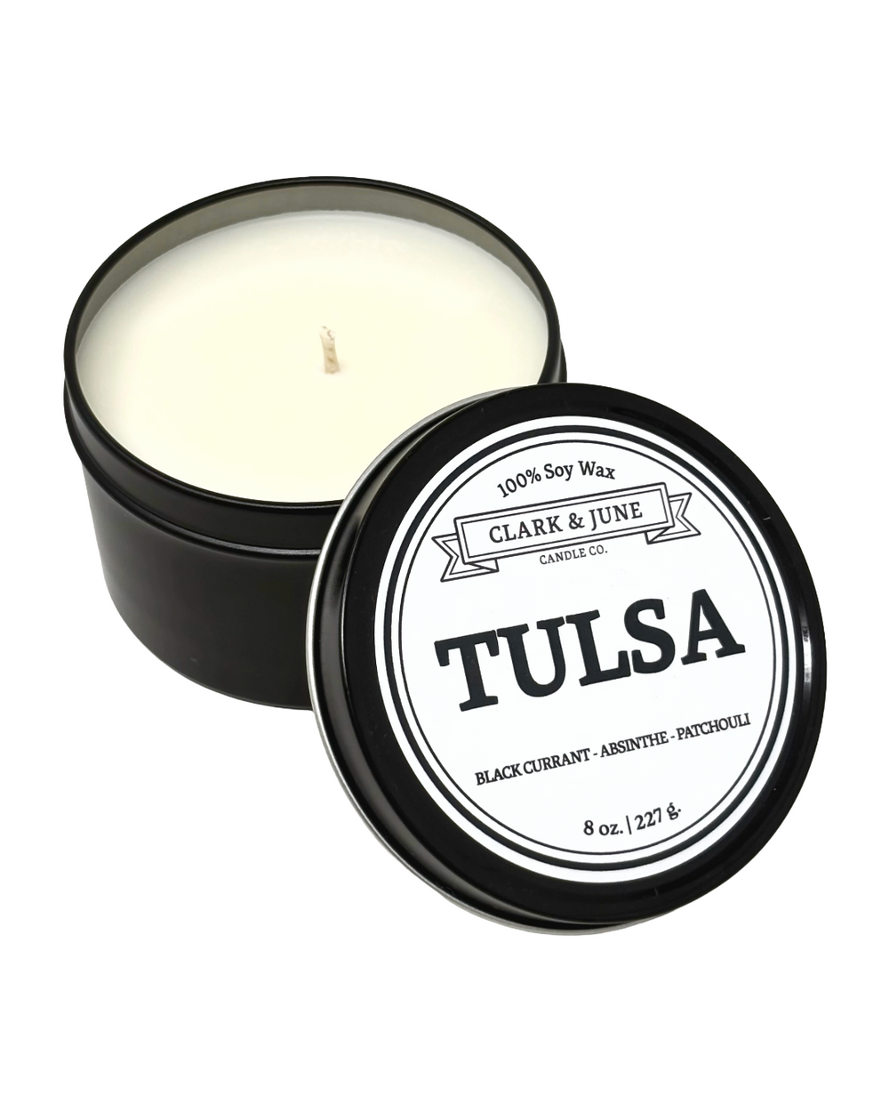 Tulsa Black Currant Absinthe Patchouli 8oz Candle