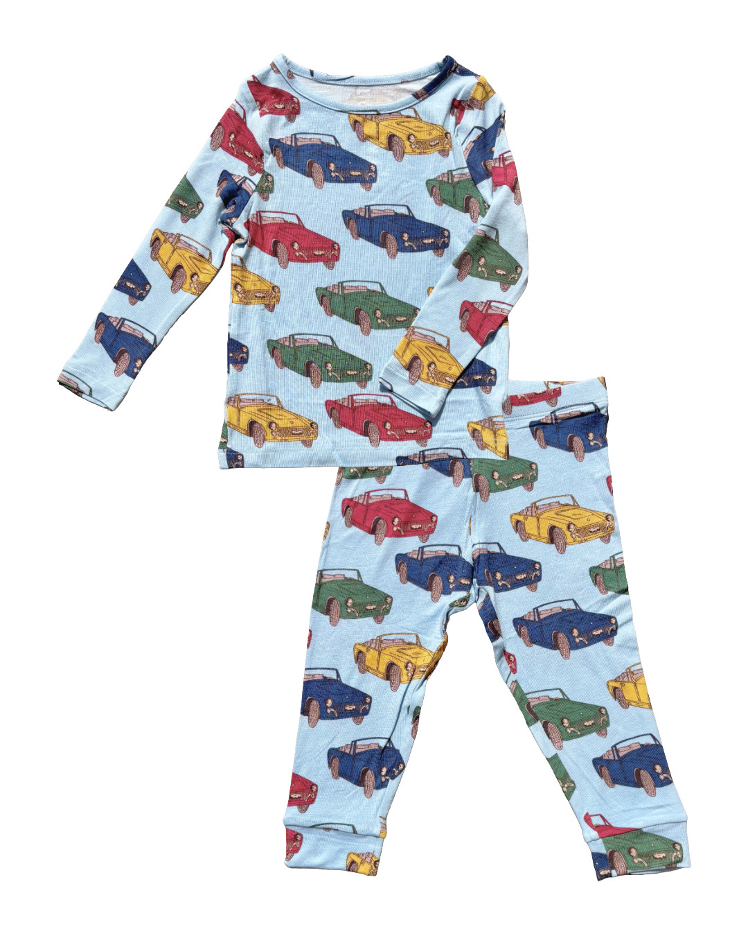 Pink Chicken - Vintage Cars Kid's Bamboo PJ Set