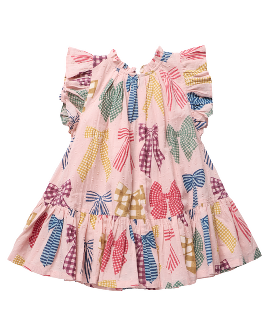 Pink Chicken - Patterned Bows Harper Dress