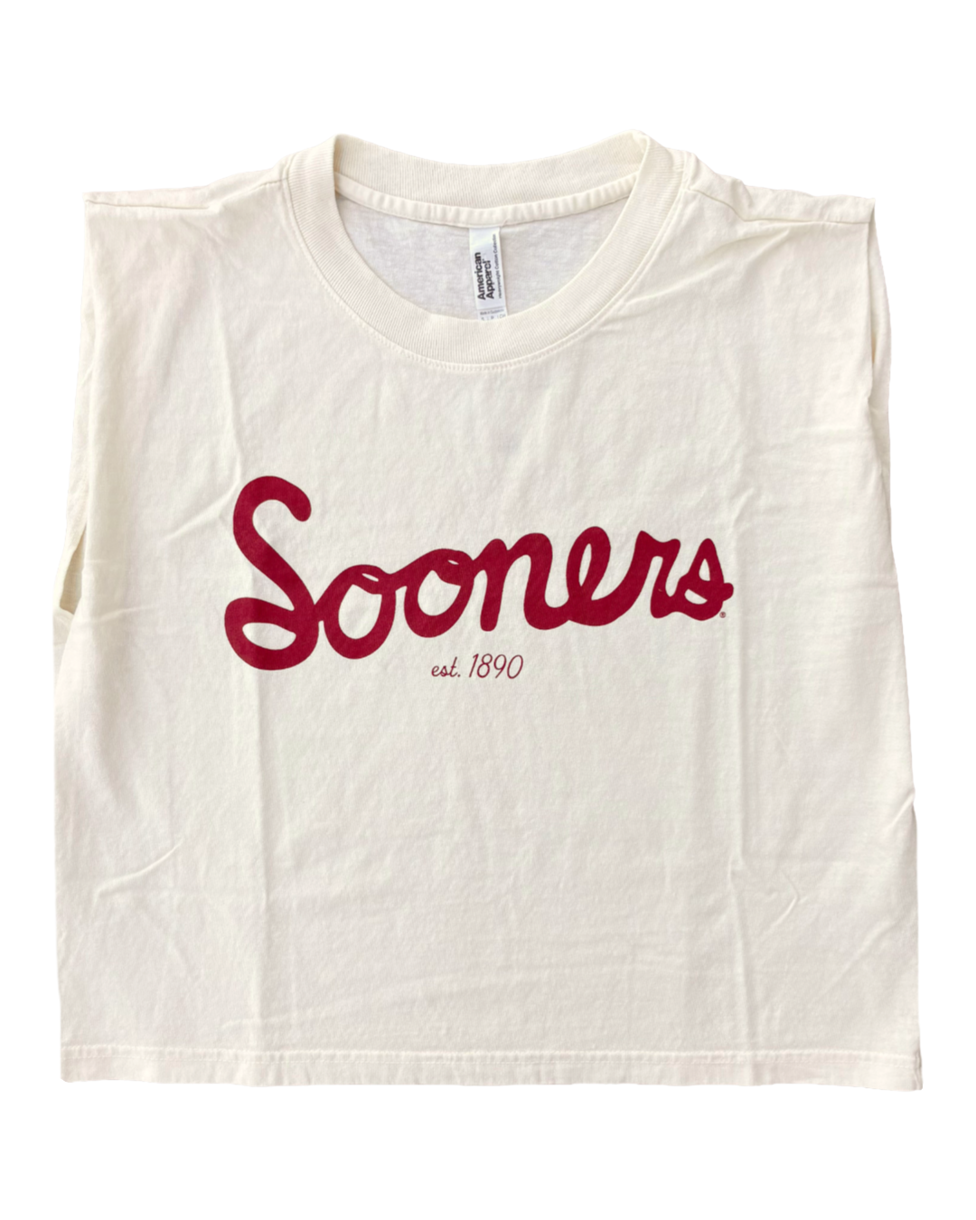 OU Sooners Off White Muscle Tshirt