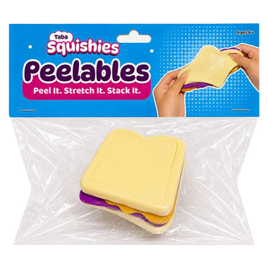 Taba Squishies Peelables Deluxe PB&J Sandwich Squishy Toy