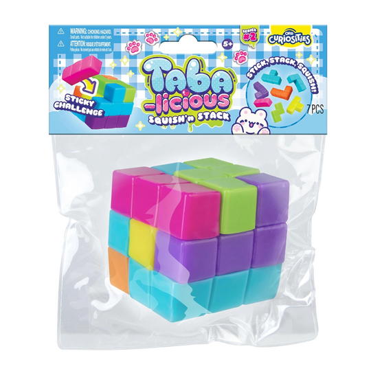 Taba-licious Squish n' Stack Puzzle Cube Squishy Toy