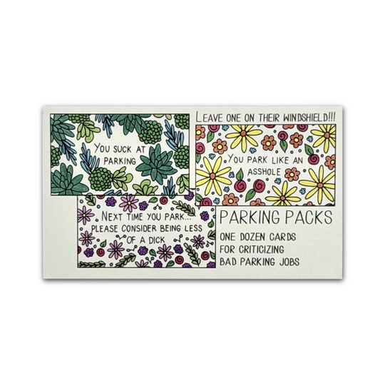 Assorted Bad Parking Card Pack