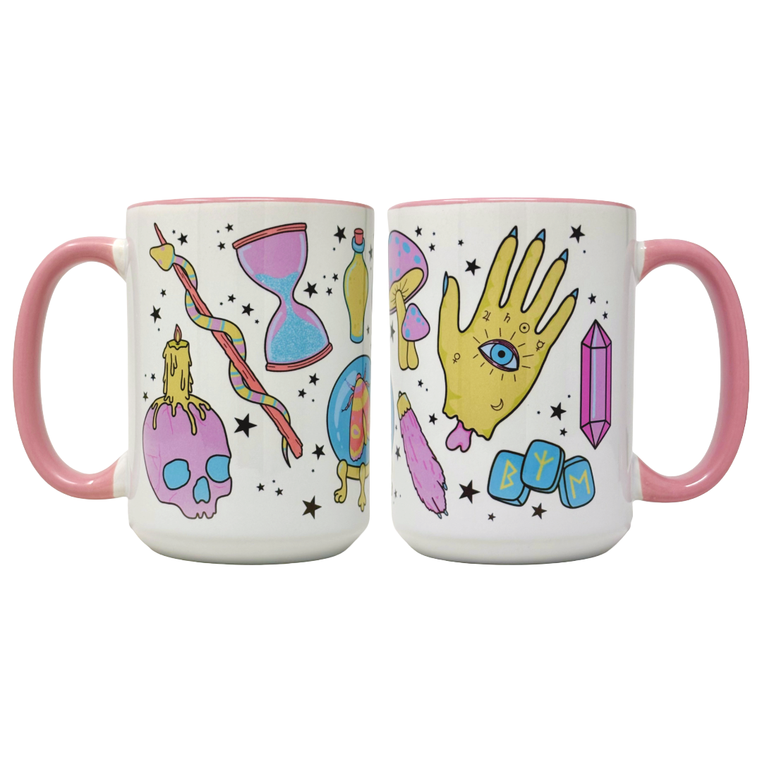 Pink Witchy Things Mug