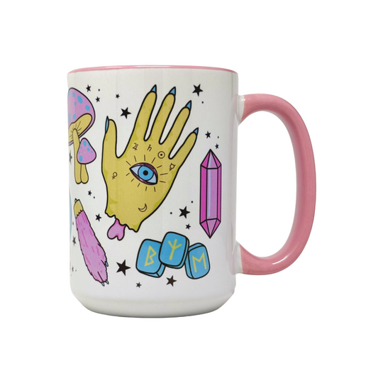 Pink Witchy Things Mug
