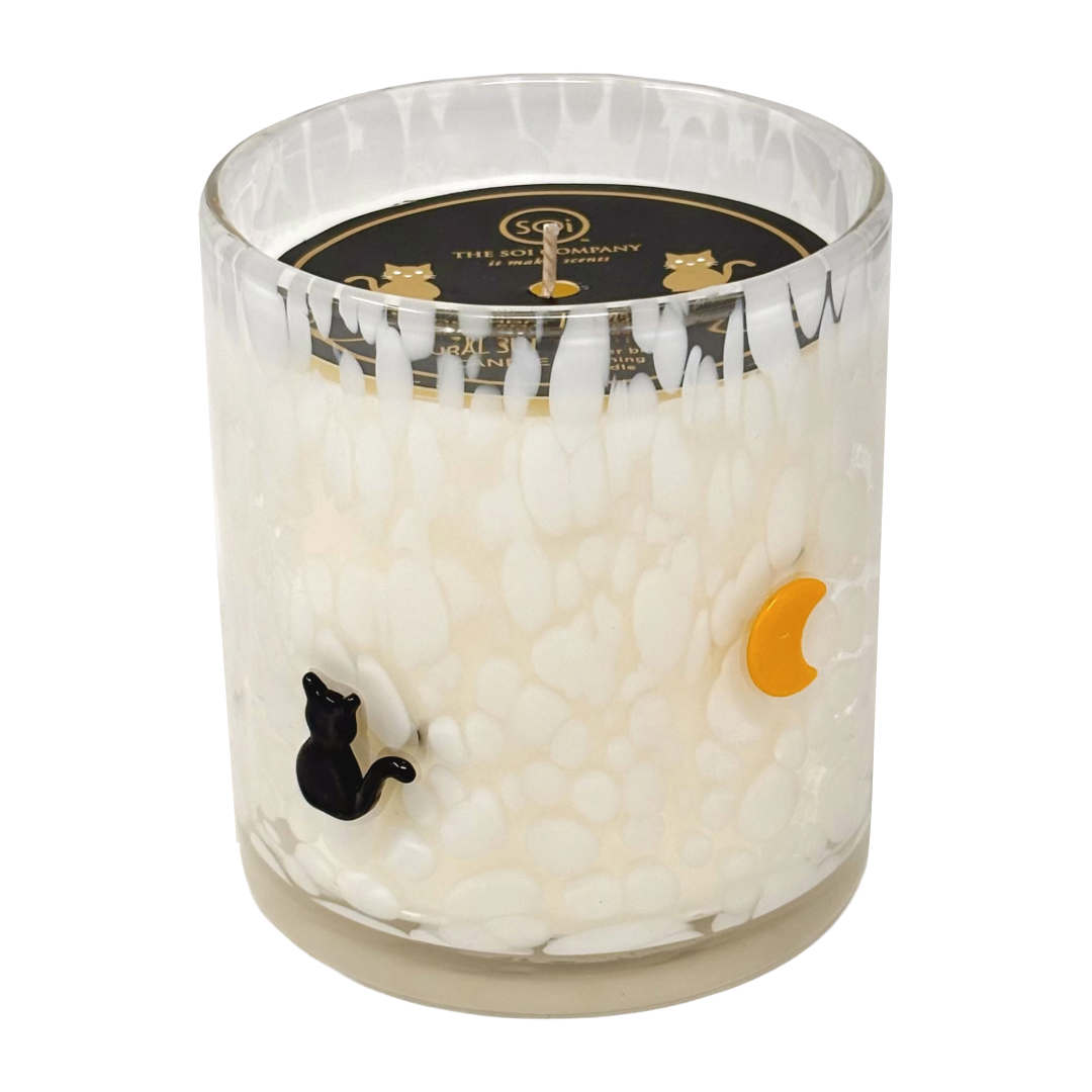 Black Cat & Moon Icon Candle