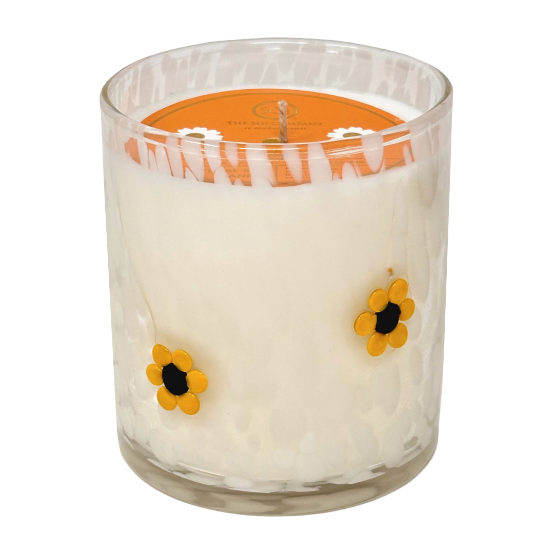 Golden Sunflower Icon Candle