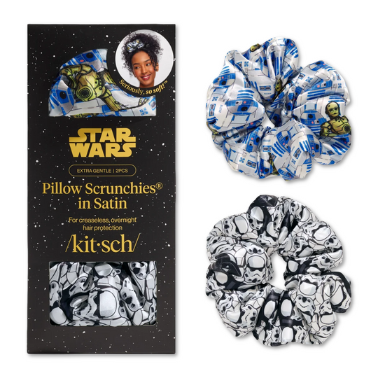 Star Wars R2-D2 & Stormtroopers Satin Pillow Scrunchies