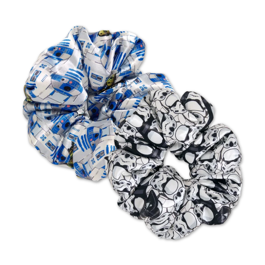Star Wars R2-D2 & Stormtroopers Satin Pillow Scrunchies