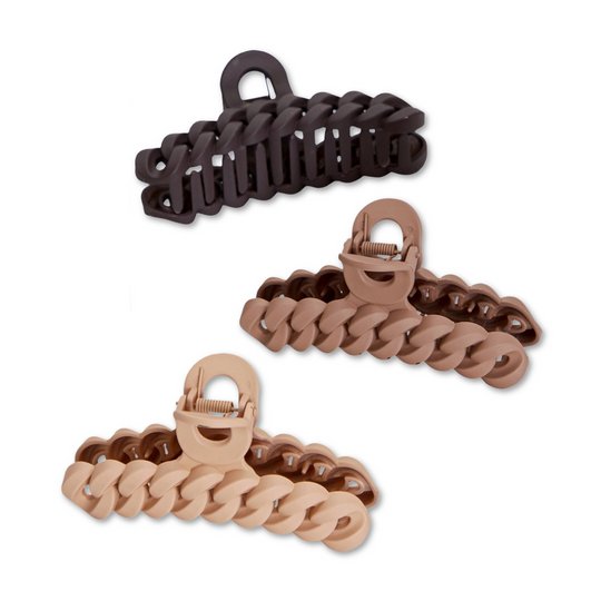 Neutral Chain Claw Clip Set