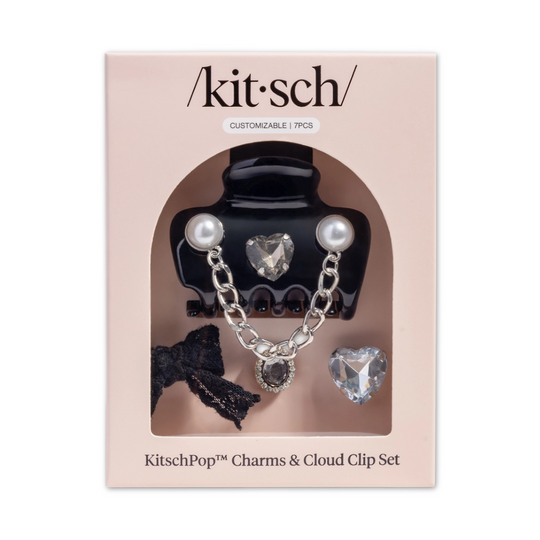 Kitschpop Charms Black Cloud Clip Set