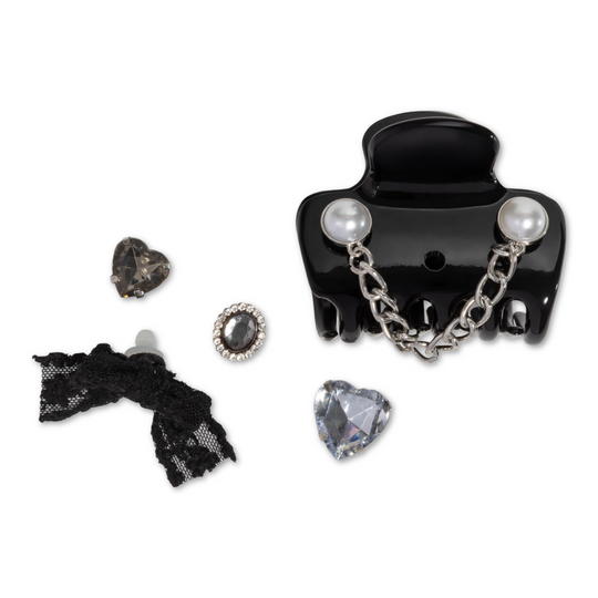 Kitschpop Charms Black Cloud Clip Set