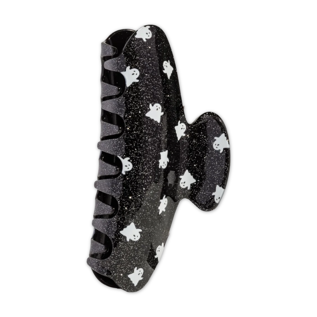 Halloween Glitter Ghosts Claw Clip