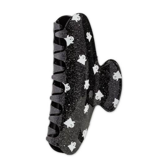 Halloween Glitter Ghosts Claw Clip