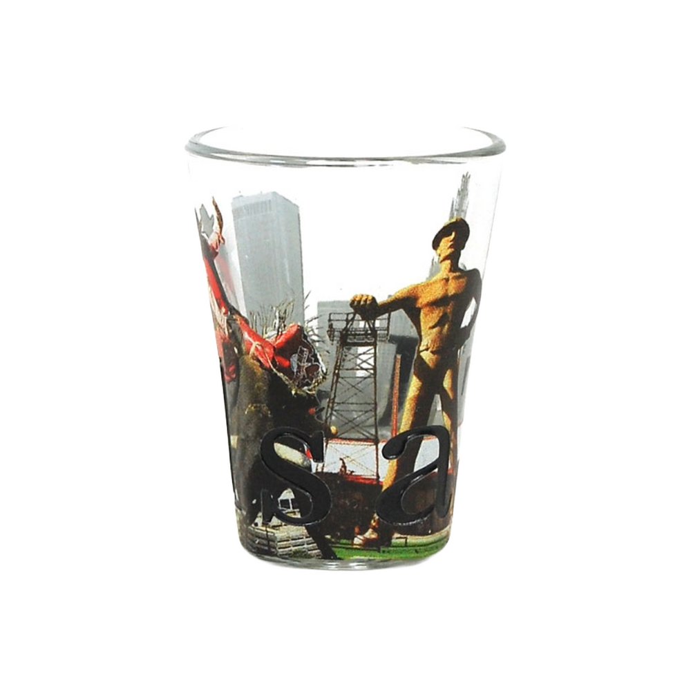 Tulsa Skyline Shot Glass