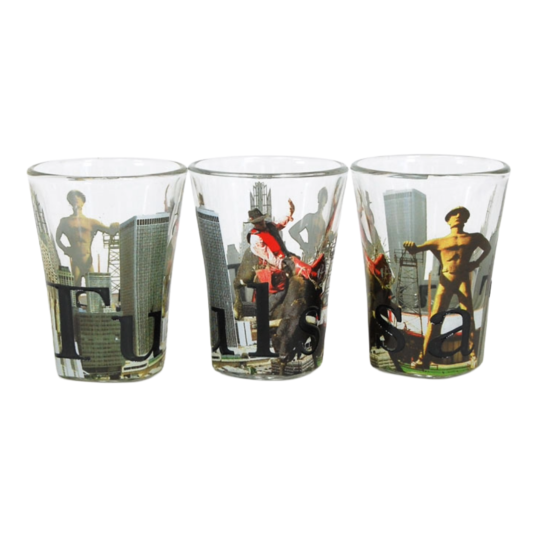 Tulsa Skyline Shot Glass