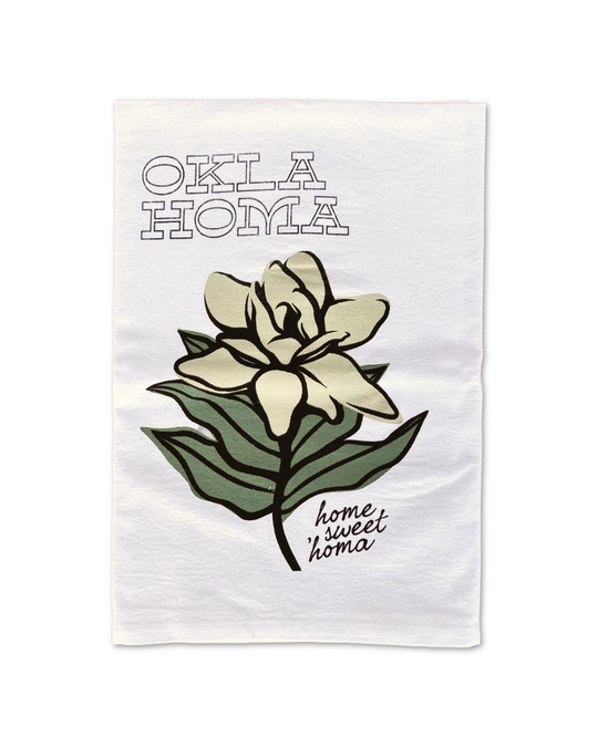 Home Sweet Oklahoma Magnolia Tea Towel