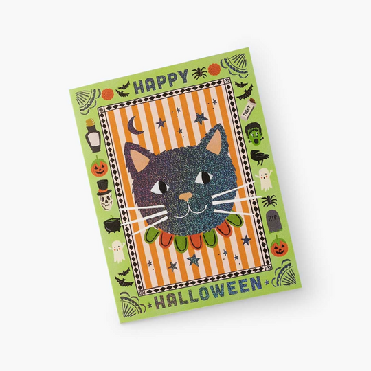 Spooky Cat Halloween Card