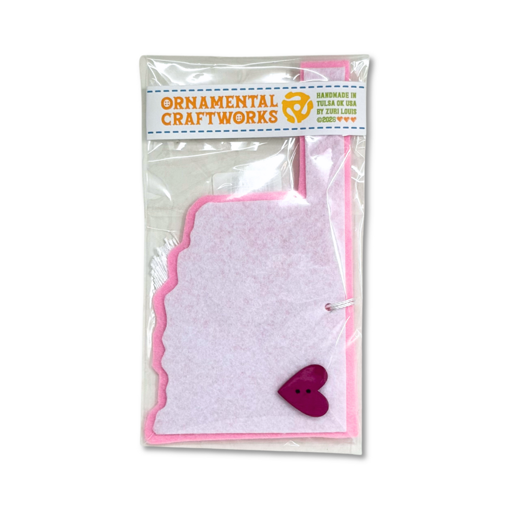 Tulsa Heart Handcrafted Ornament