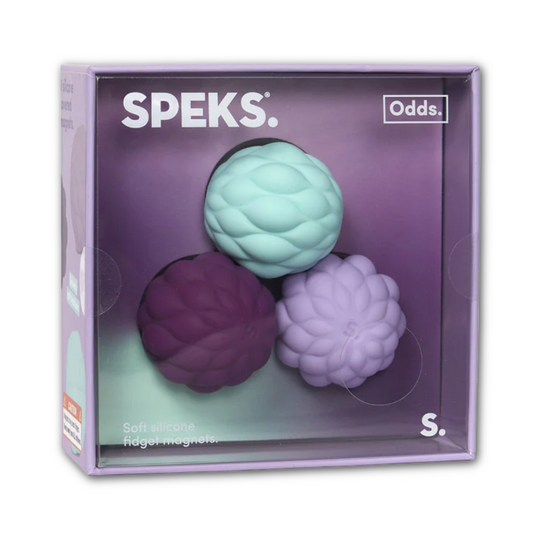 SPEKS Odds Fidget Magnets Purple Puffs