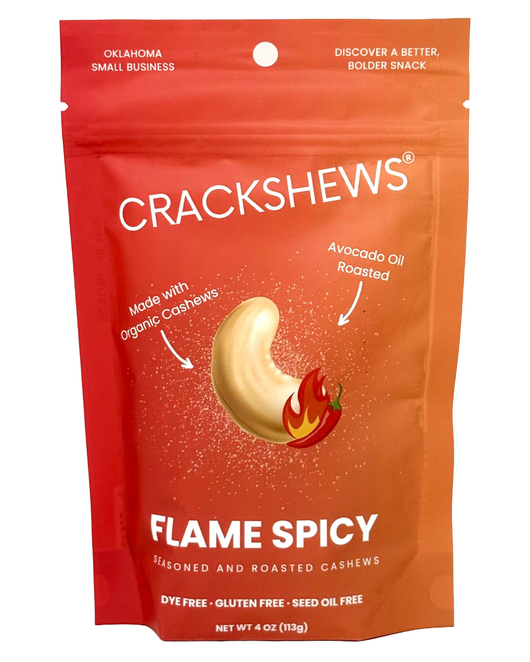 Crackshews - Flame Spicy Cashews