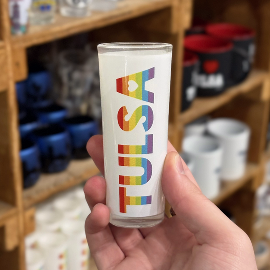 Tulsa Rainbow Shooter Shot Glass