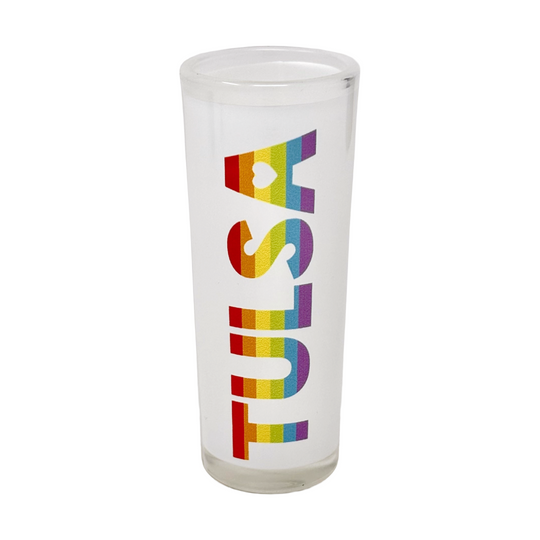 Tulsa Rainbow Shooter Shot Glass