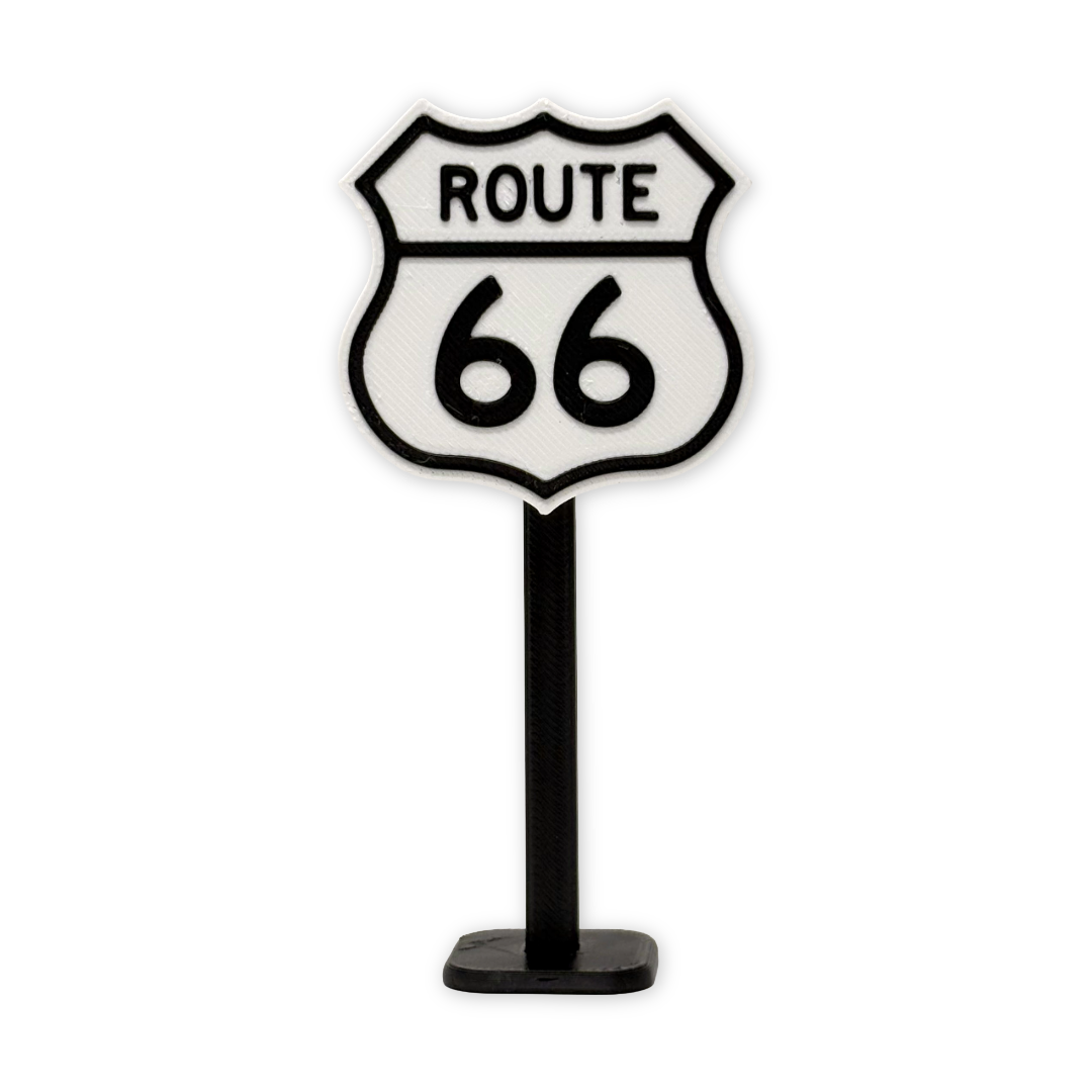 Mini Route 66 Sign Statue