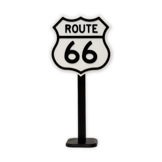 Mini Route 66 Sign Statue