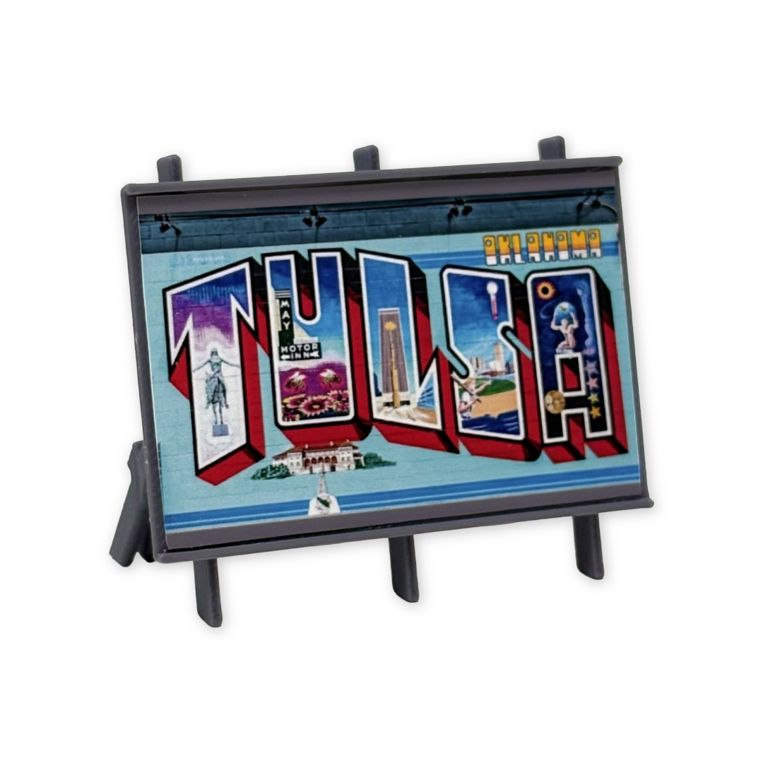 Mini Tulsa Billboard Statue