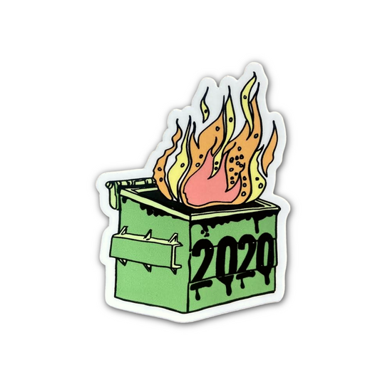 2020 Dumpster Fire Die Cut Sticker