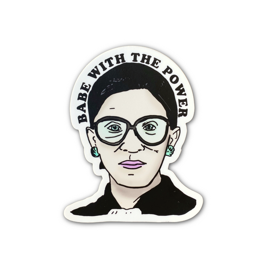 RBG Babe With Power Color Sticker