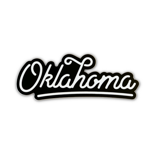 Oklahoma Script Sticker