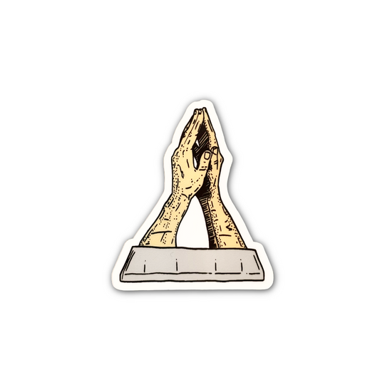 ORU Praying Hands Sticker