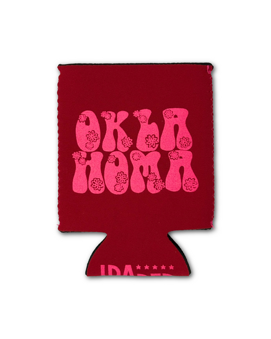 Oklahoma Flowers Koozie