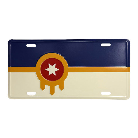 Tulsa Flag License Plate