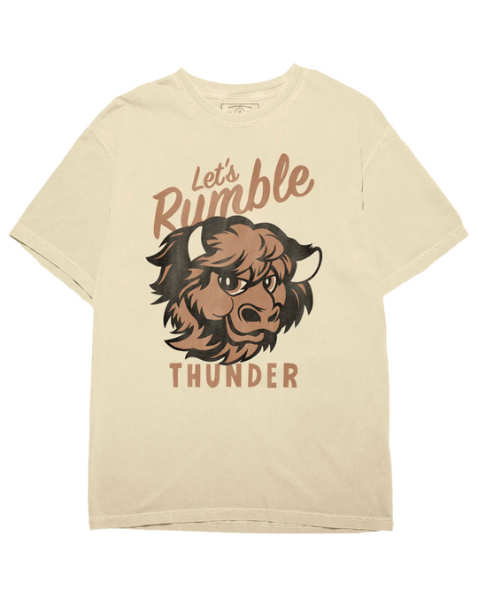 Let's Rumble Thunder Cream Tshirt
