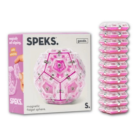 SPEKS Geode Magnetic Fidget Set Rose Quartz