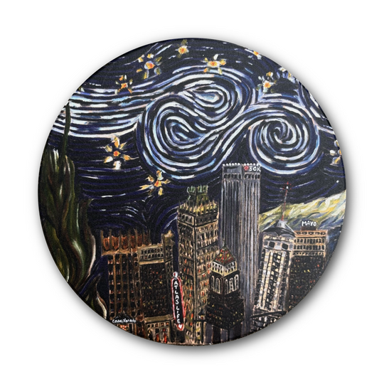 Tulsa Starry Night Coaster