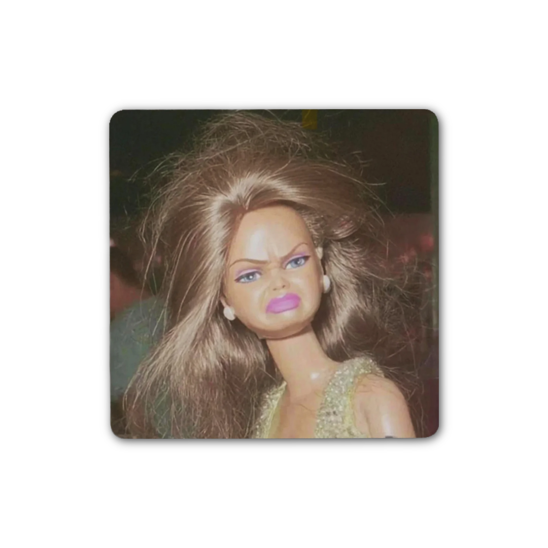 Irritated Doll Sticker