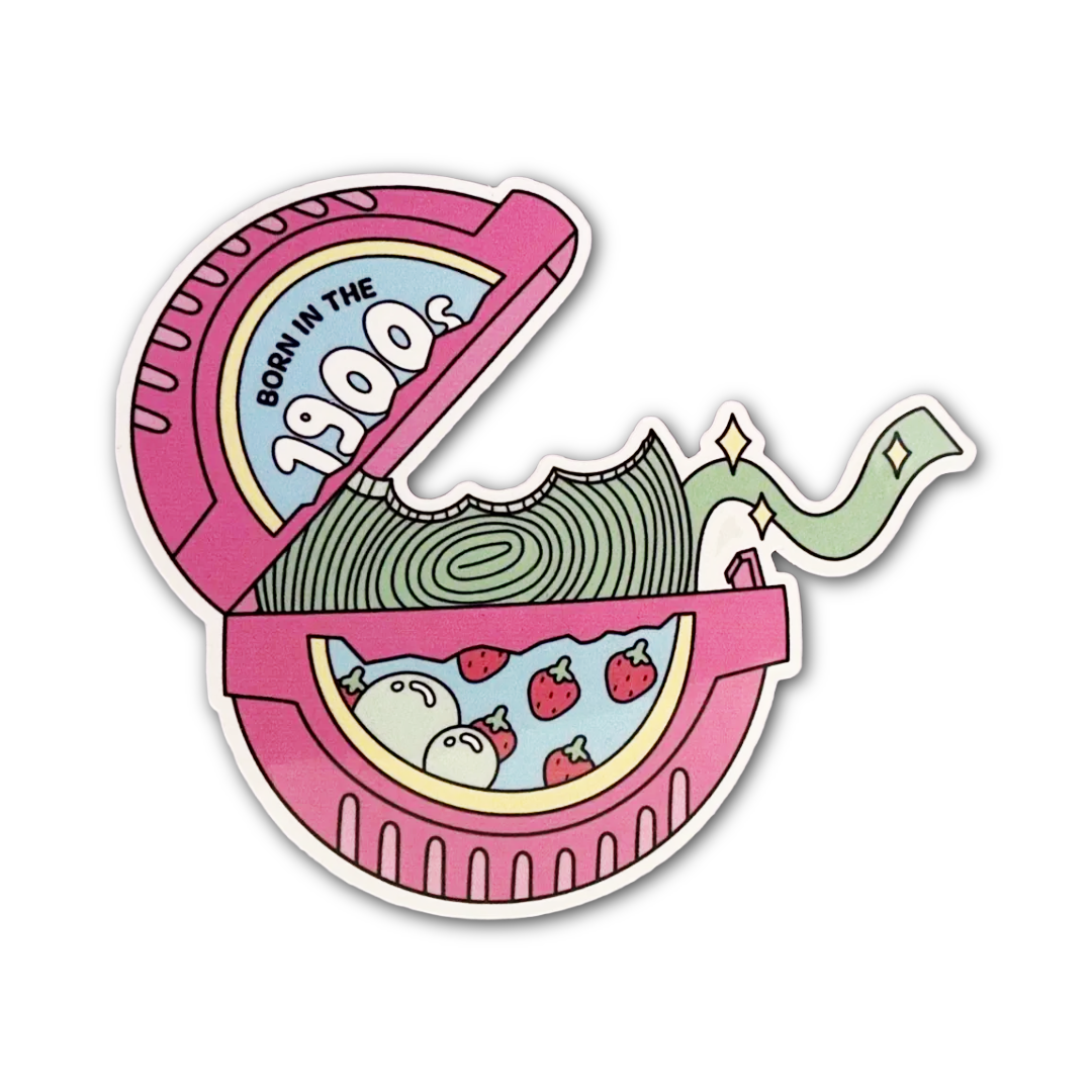 Born in the 1900s Gum Sticker